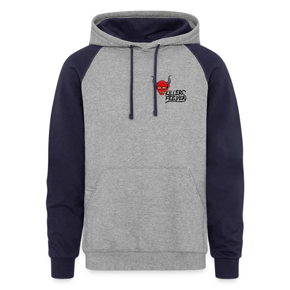 Colorblock Hoodie - heather gray/navy