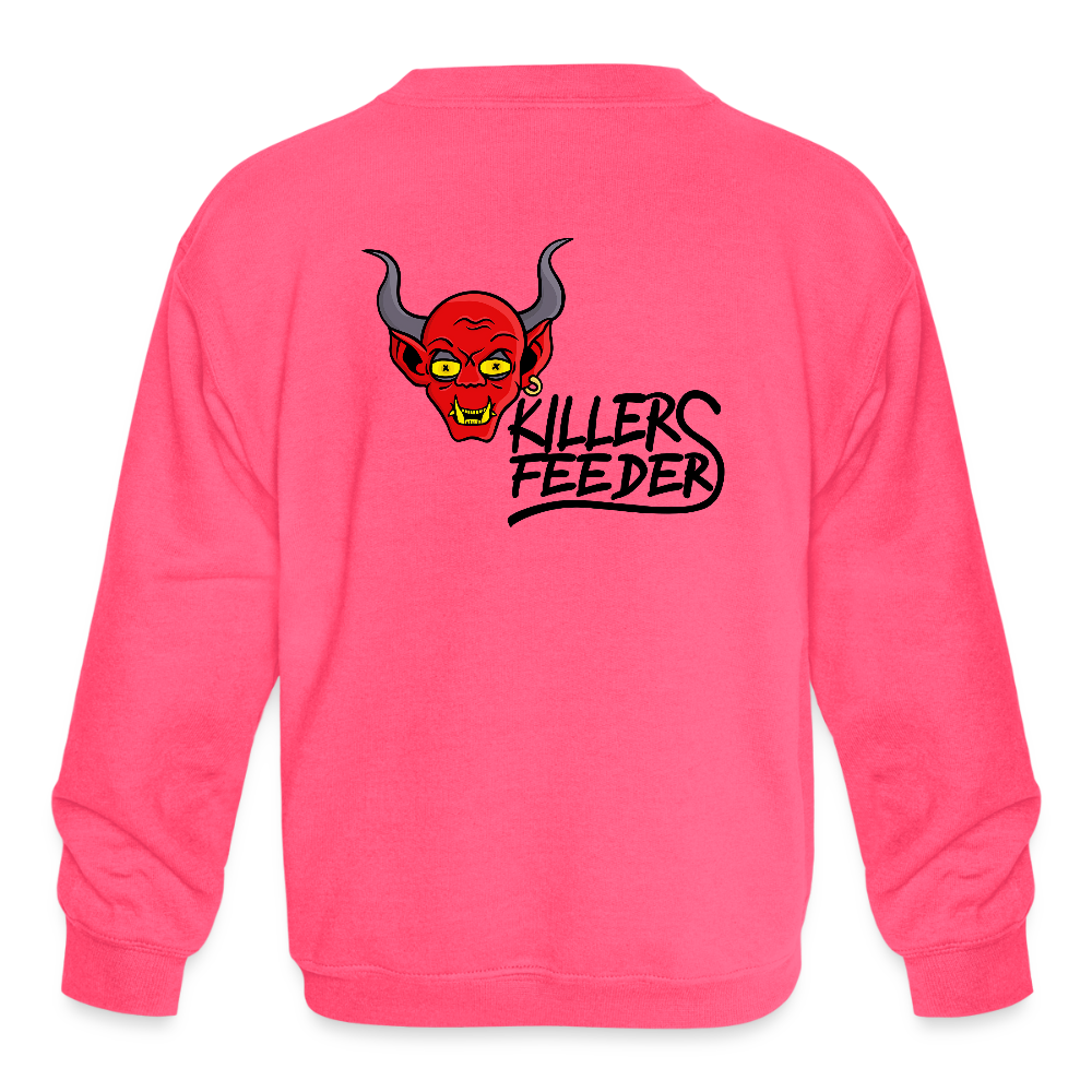 Kids' Crewneck Sweatshirt - neon pink