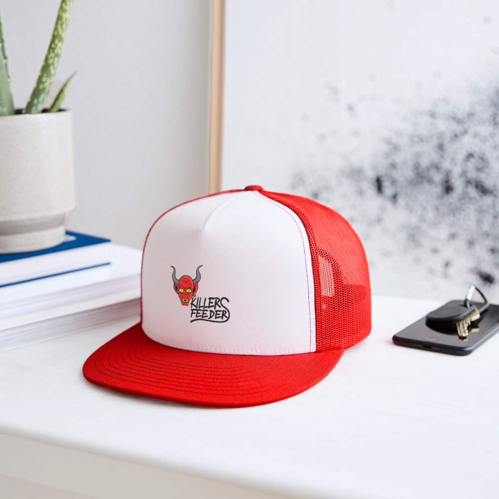 Trucker Hat - white/red