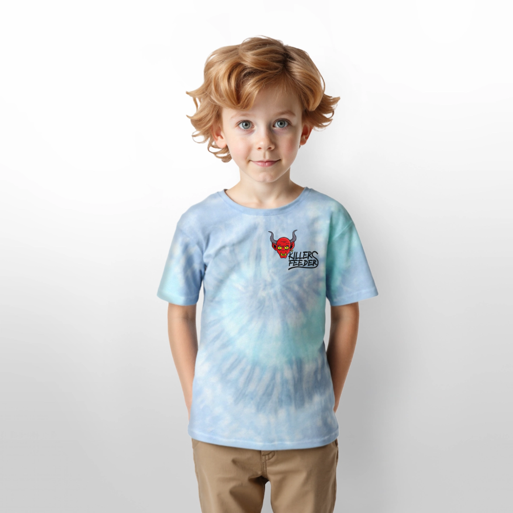 Kid's Tie Dye T-Shirt - blue lagoon