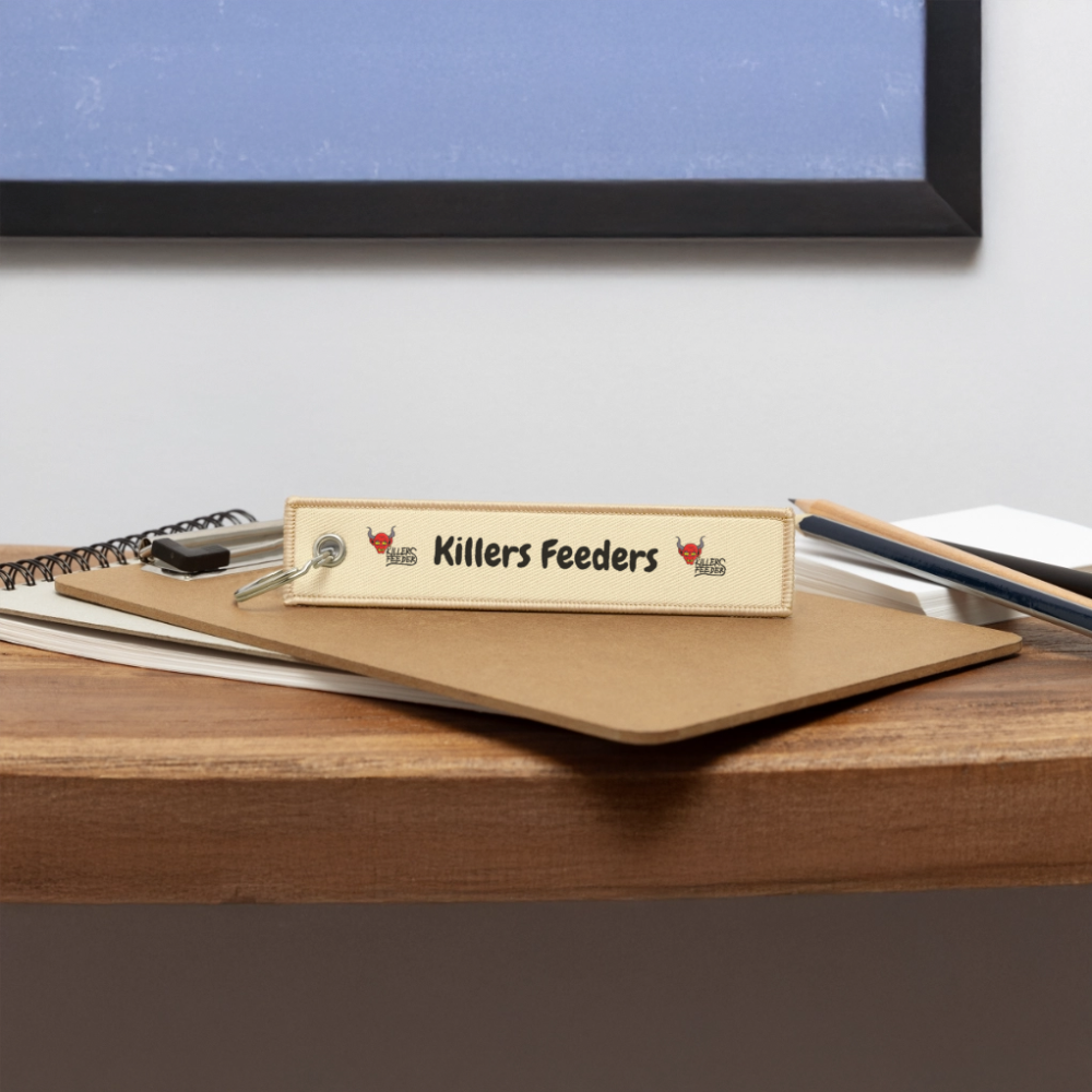 Jet Tag Keychain - creme