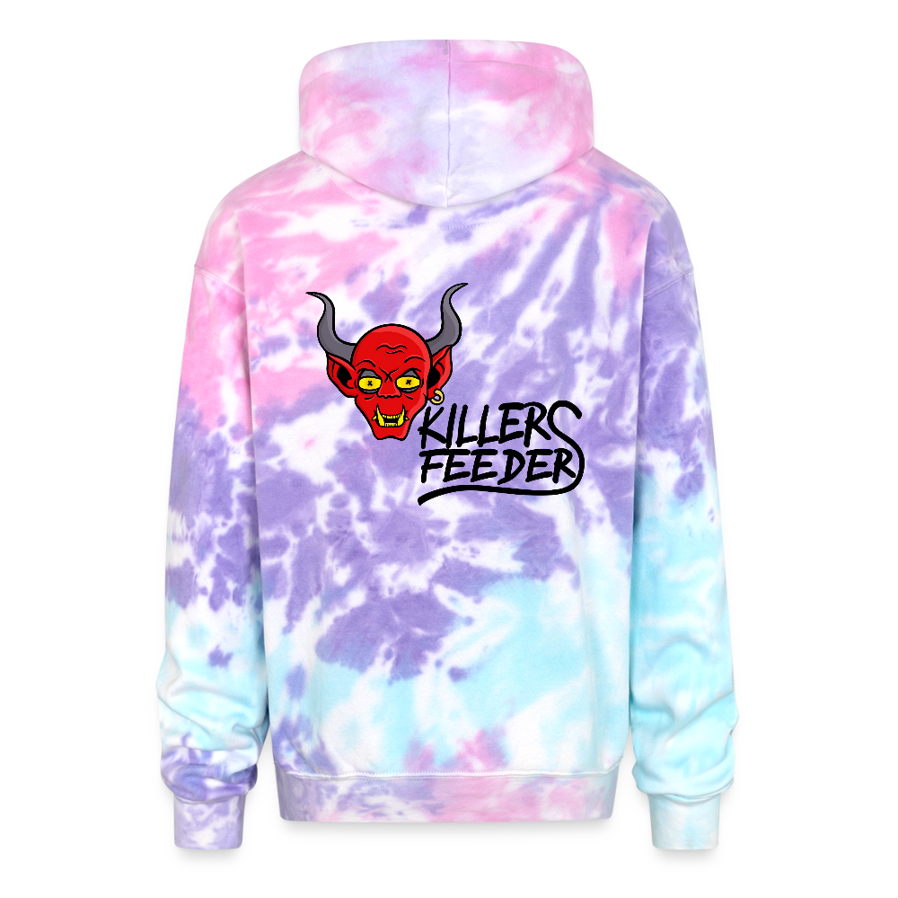 Adult Tie Dye Hoodie - cotton candy