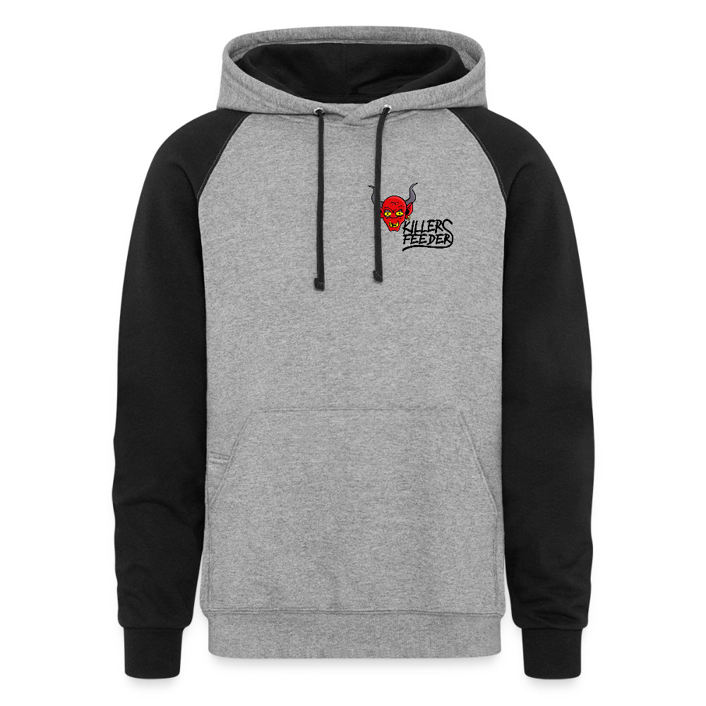 Colorblock Hoodie - heather gray/black