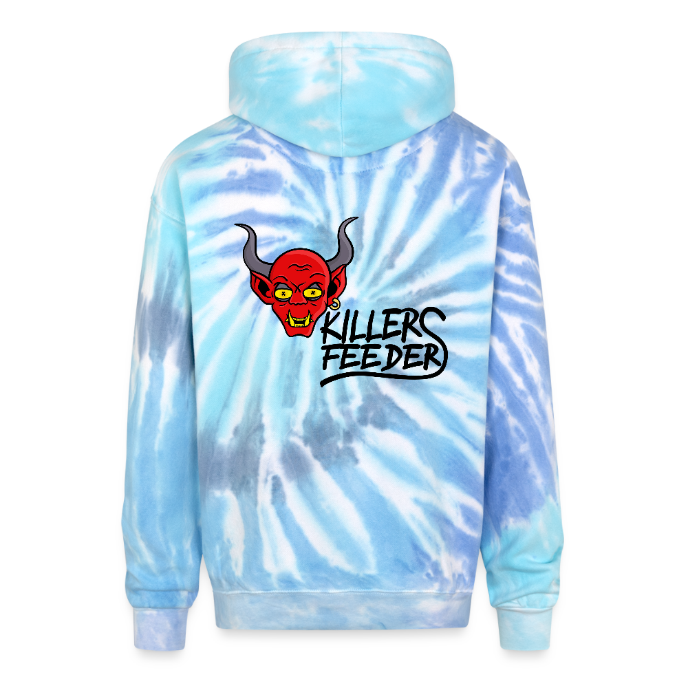Adult Tie Dye Hoodie - blue lagoon