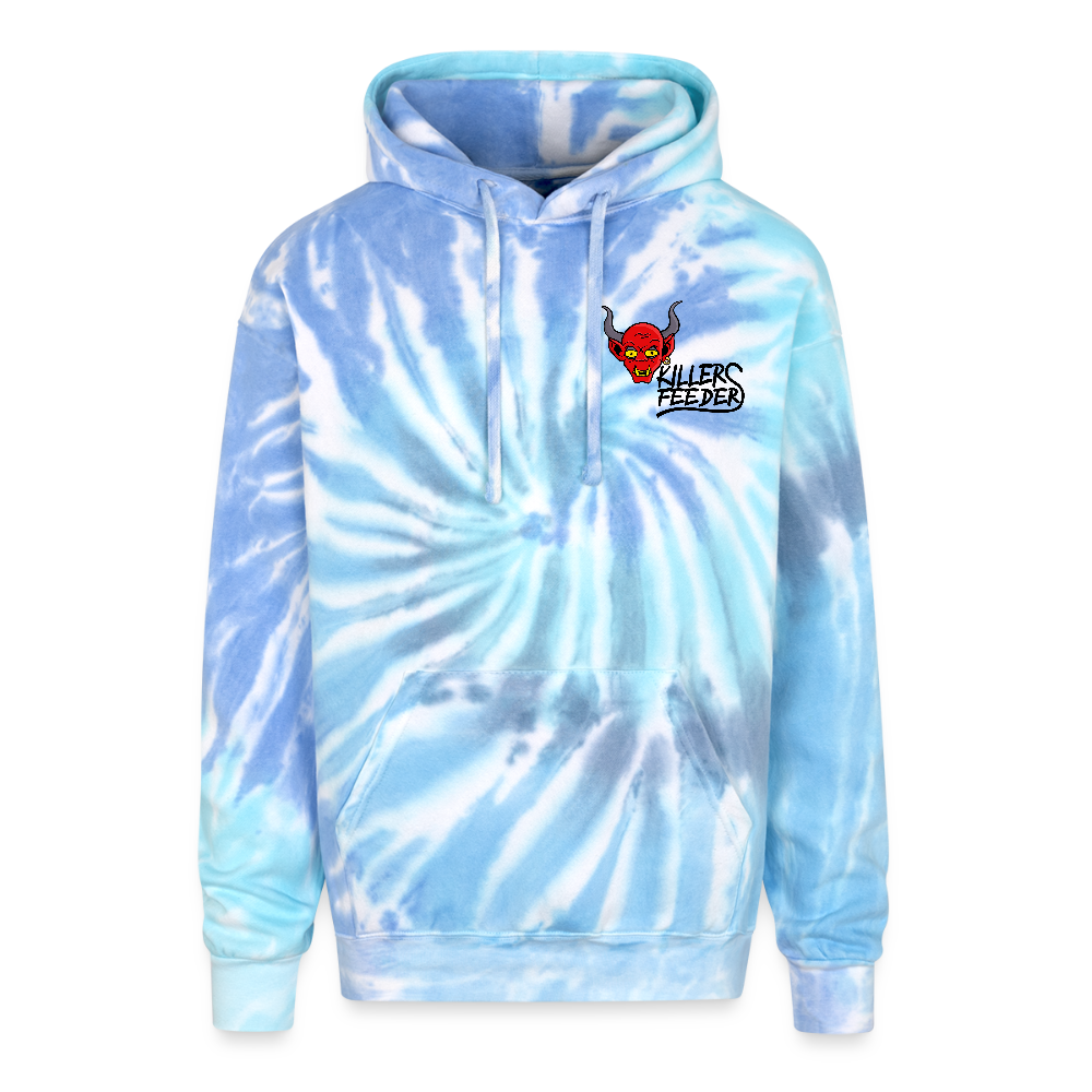 Adult Tie Dye Hoodie - blue lagoon