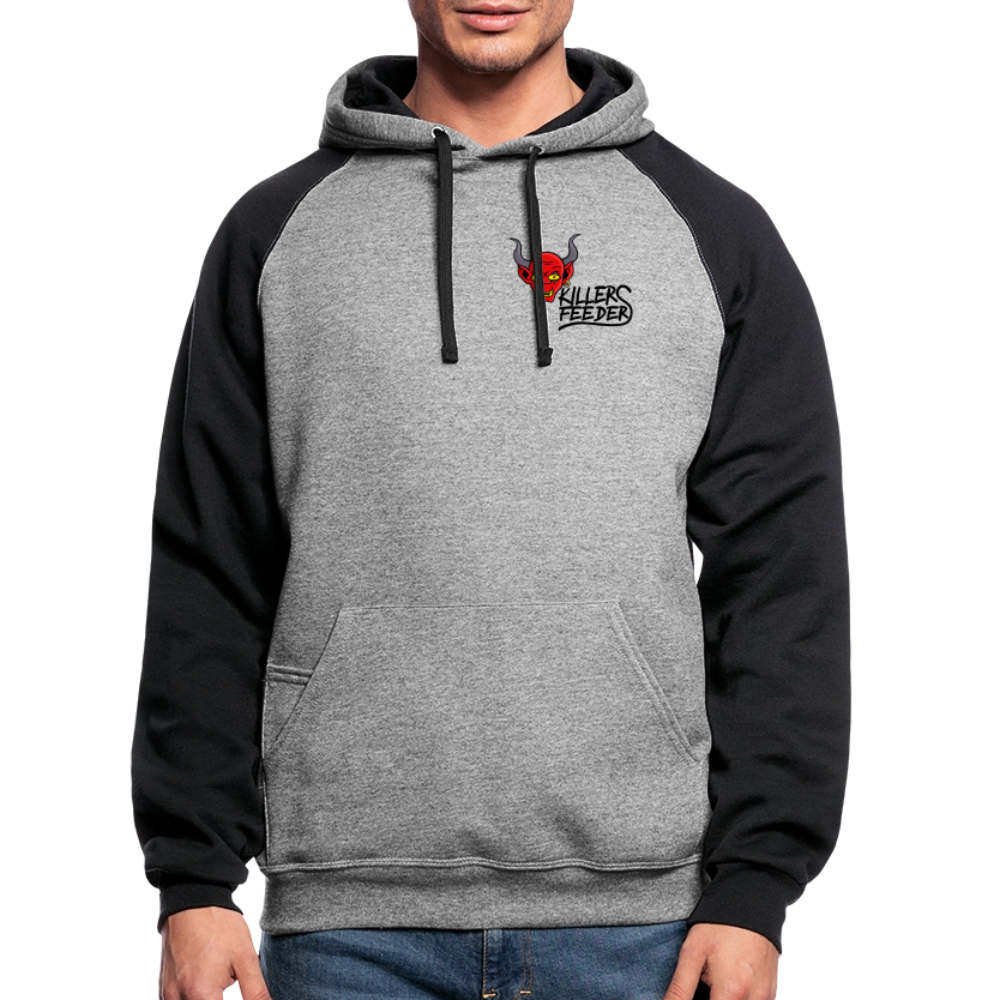 Colorblock Hoodie - heather gray/black